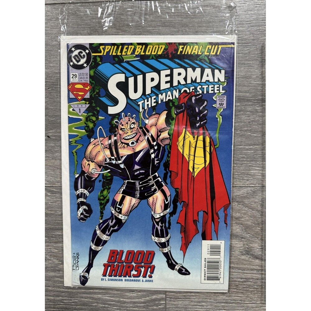 DC Superman The Man Of Steel #29 Single Issue Comic Batman First Printing Color